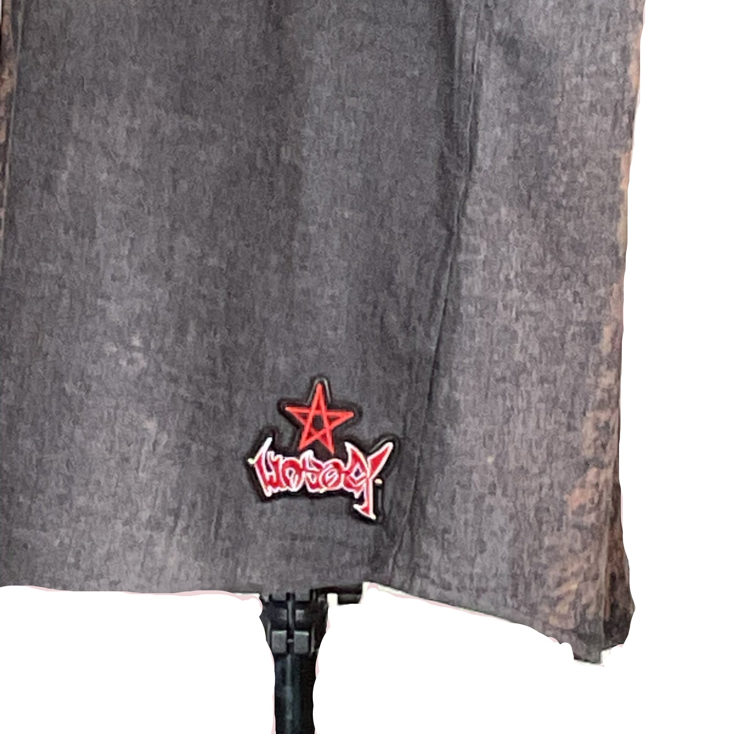 BERLIN BEAR men's sleeveless shirt in grey, features a red star and Hotboy graphic near hem, embodying bold urban style in custom 2 XL size.