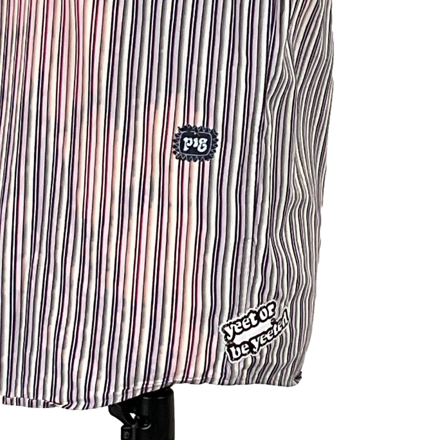 NEW PIG Mens Custom Sleeveless Shirt, featuring intricate fashion patterns, captures the bold and unique essence of wearable art from DEVIOUS SAINT.