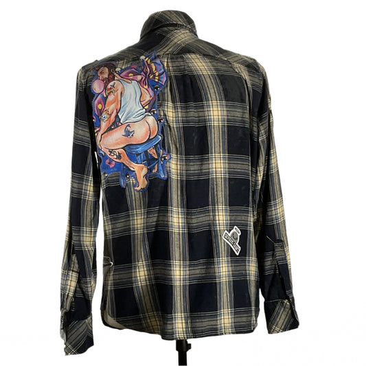 BUFF | Men's Custom Long-Sleeve Flannel Shirt | Medium