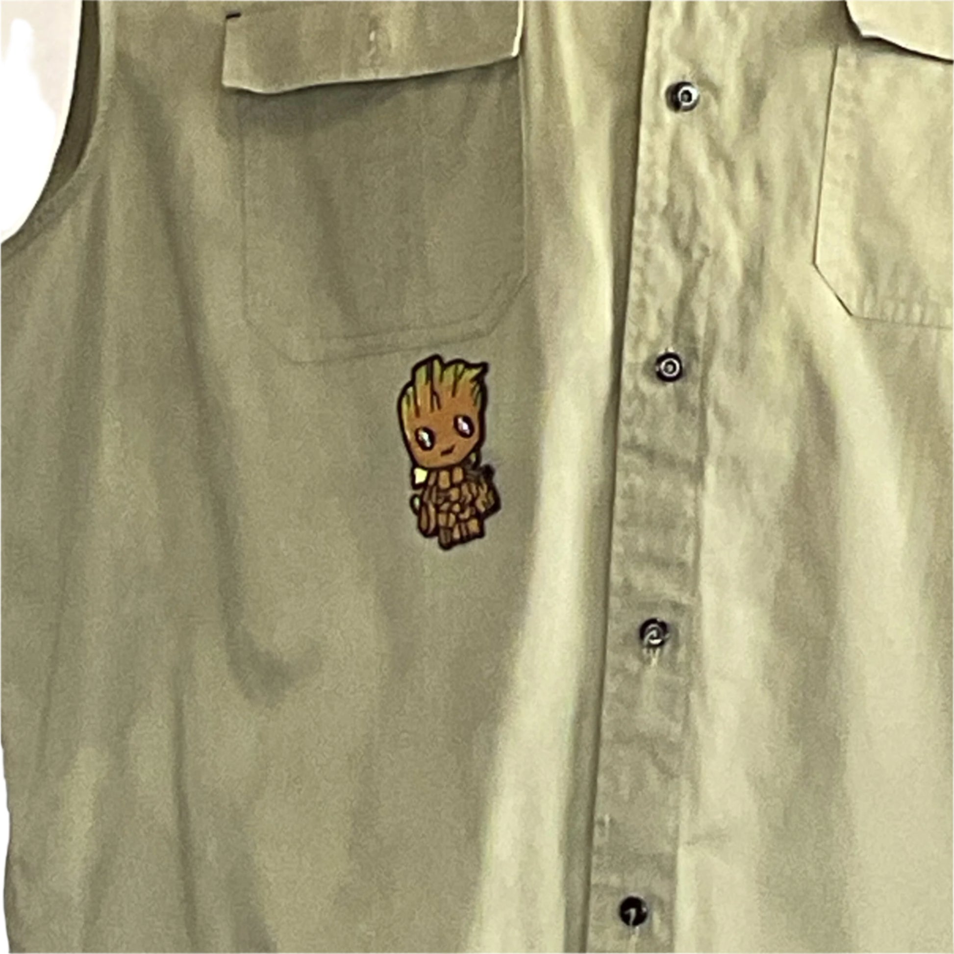 Men's Custom BEAR SIZE 3XL Sleeveless Shirt featuring a bold gummy bear police mugshot design, embodying playful yet edgy style with expert craftsmanship by DEVIOUS SAINT.